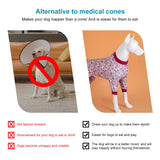 LovinPet Pittbull Pjs Pet Anxiety Calming Shirt, Anti Licking Dog Pajamas, Bouquet Print, Large Dog Clothes for Parties, Camping, Travel, and Home,3XL