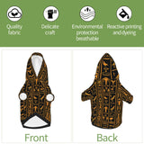 Dog Hoodie Cat Clothes Egyptian Retro Totem Dog Costume Puppy Clothes Chihuahua Clothes Dog Costumes for Small Dogs