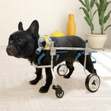 LetPetRun Four-Wheeled Adjustable Dog Wheelchair, Lightweight Mobility Bicycle Trailer for Disabled Pets, Easy to Assemble, Supports Walking and Exercise (XS)