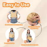 Dog Sling Carriers for Small Dogs,Carrier Sling for Cats and Puppy up to 15 lbs,Carrying Wrap Front Backpack Cat Sling,Adjustable Chest Pet Sling