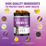 Glucosamine for Dogs 200pcs Joint Support Supplement Dog Hip and Joint Chondroitin Chews Treats with MSM Dog Joint Pain Relief Mobility Supplements Chicken Flavor Fit All Large Small Medium Breed