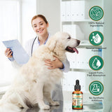 Yeast Infection Treatment for Dogs & Cats - Dog Ear & Skin Itch Relief, Allergy Symptoms Relief, Reduces Inflammation & Irritation - Supports Immune Health with Multivitamins Probiotics, 2 fl oz