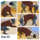 IECOii Greyhound Sweater, Turtleneck Italian Greyhound Sweater Thermal,Greyhound Cozy Fleece Jumper Winter Outfit,Whippet Fleeces Sweater,Greyhound Dog Jumpsuit for Whippet Lurcher Salukis,Medium