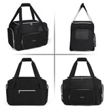 BAGLHER Pet Travel Carrier, Cat Carriers Dog Carrier for Small Medium Cats Dogs Puppies, Airline Approved Small Dog Carrier Soft Sided, Collapsible Puppy Carrier. Black