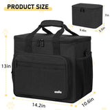 GMAK Large Pet Grooming Bag, Dog Grooming Tote Bags Supplies Organizer Case Pets Tools Organizer Tote for Dog Cat Grooming Tool Kit and Accessories, Black(Bag Only)