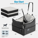 EASTBLUE Dog Booster Car Seat: Elevated Car Seat for Small Medium Dogs 0-35 lbs Washable & Safety Dog Travel Bed with Memory Foam Cushions for Pet Puppy Cat