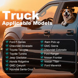 Sanqitara Dog Car Seat Cover for Back Seat, Waterproof & Scratch - Resistant Pet Seat Protector with Elastic Straps, Universal Fit for Ford F - Series/Toyota Tacoma/Ram Pickup & More Trucks