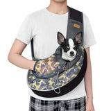 Cuby Pet Dog Sling Carrier for Small Dogs Cats Breathable Mesh Travel Safe Sling Bag Carrier for Dogs Cats Puppy (L, Camouflage)