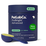 PetLab Co. ProBright Advanced Dental Powder - Dog Breath Freshener - Teeth Cleaning Made Easy – Targets Tartar & Bad Breath - Packaging May Vary - Formulated for Large Dogs