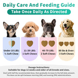 POPPAW Advanced Dog Joint Supplement – 15-in-1 Glucosamine for Dogs with Chondroitin, MSM & Green Lipped Mussel – Hip & Joint Pain Relief Mobility Chews, Chicken Flavor, 90Ct Breeds