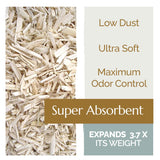 High Grade French Hemp Bedding, 44lb (400L) Jumbo Bulk Bag of Extremely Low Dust Shavings for Horses, Chickens, Small Animals, Rats, Guinea Pigs, Bunny Rabbits, Reptiles, Good Chicken Coop Bedding