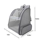 Dog Backpack Carrier for Small Dogs & Medium Cats up to 11 lbs, Foldable Pet Travel Backpack with Ventilated Mesh, Comfortable Cat/Dog Carrier for Hiking, Camping & Travel
