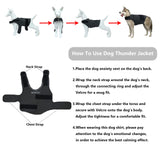 HCHYEY Dog Anxiety Jacket, Skin-Friendly Calming Shirt for Dogs - Dog Vest for Thunder, Fireworks and Separation - Keep Pet Calm Without Medicine & Training, Anti Anxiety Coat for Dogs (Dark Grey, XL)