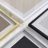 HAUS AND HUES Standalone Aluminum White Frames Set of 15-12x16