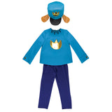 Disguise Dog Man Costume for Kids, Deluxe Official DogMan Movie Jumpsuit with Hat and Ears, Child Size (4-6)