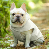 VIVAGLORY Softpad Dog Fleece Vest, Dog Fleece Jacket for Fall & Spring, Coat with Harness Hole, Reflective Light Weight Soft Easy On Adjustable, XS, Beige