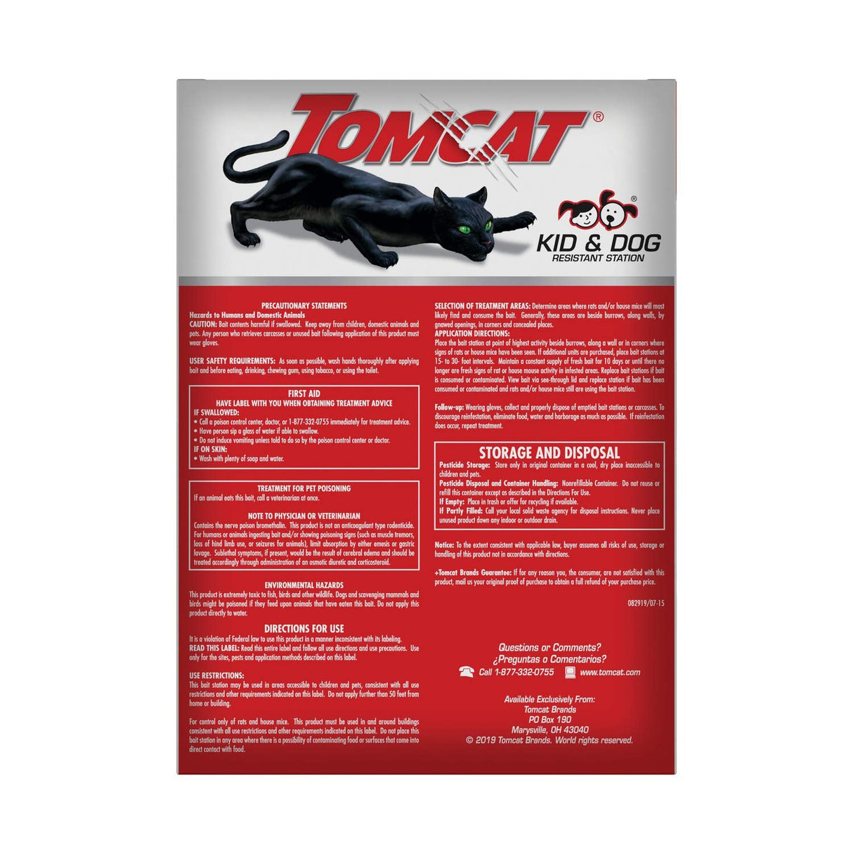 Tomcat Rat & Mouse Killer Child & Dog Resistant (4 Pack)