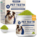 Dental Powder for Dogs Dog Teeth Cleaning Products Dog Tooth Cleaning Powder with Probiotics for Dogs Bad Breath Treatment Plaque and Tartar for Small Medium and Large Pet Dental Cleaner 120 Grams