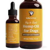 Lolahemp Hip & Joint Hemp Oil for Dogs – Mobility Support with Organic Hemp & Turmeric – Mobility, Comfort & Longevity