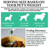 Dog Dental Powder - Pet Dental Powder - Teeth Cleaning P-owder for Dogs - Plaque & Bad Breath Off P-owder D-og, D-ental Care Supplies 100g