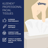 Kleenex® Professional Facial Tissues, Bulk (03076), 2-Ply, White, Flat Facial Tissue Boxes for Business, Convenience Case (125 Tissues/Box, 12 Boxes/Case, 1,500 Tissues/Case)