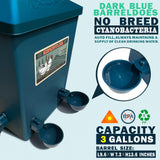 Automatic Port Chicken Feeder and Cup Waterer Set - Chicken Coop Accessories, No Waste Poultry Feeder, 3 Gallon/16 Pounds