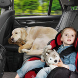 LIONROGE Car Back Seat Extender for Large Dogs up to 200lbs,Dog Car Back & Front Seat Extender with Storage,Prevent Your Dogs from Falling Off The Seat