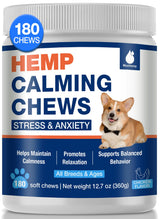 MaxHemp Calming Chews for Dogs - Advanced Hemp Dog Calming Chews- Anxiety Relief Treats for Composure, Separation, Barking, Thunderstorms, Stress Relief - Hiр and Jоint Supplement -180 Soft Treats