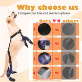 yucca Rubber Dog Boots for Paws, Easy-On Pet Suspender Boot Leggings, Anti Slip Dog Socks, Reusable Waterproof Dogs Booties, Protect Paws from Rain, Snow, Slush, and Snow Melt