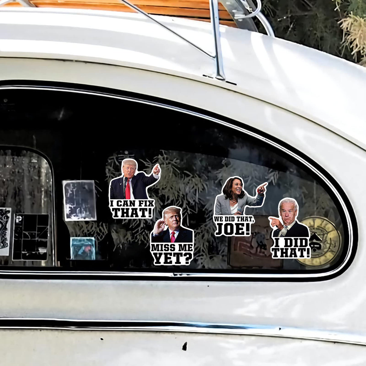 YINENA 100Pcs I Did That Biden Stickers I Can Fix That Trump Stickers Funny Sticker of Joe Biden and Donald Trump Sticker Campaign Logo Parody Sticker for Car Motorcycles Helmets Laptop Decor 2x3 in