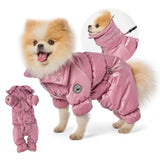 PETBARONET Winter Dog Coat for Female Pups with Full Belly Coverage, Girl Dog Clothes, Snow Jacket for Dogs, Snowsuit, Winter Coat for Dogs for Cold Weather, Ideal for Small Medium Dogs (X-Large)