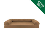 Furhaven Replacement Dog Bed Cover Quilted Sofa-Style, Machine Washable - Toasted Brown, Jumbo (X-Large)