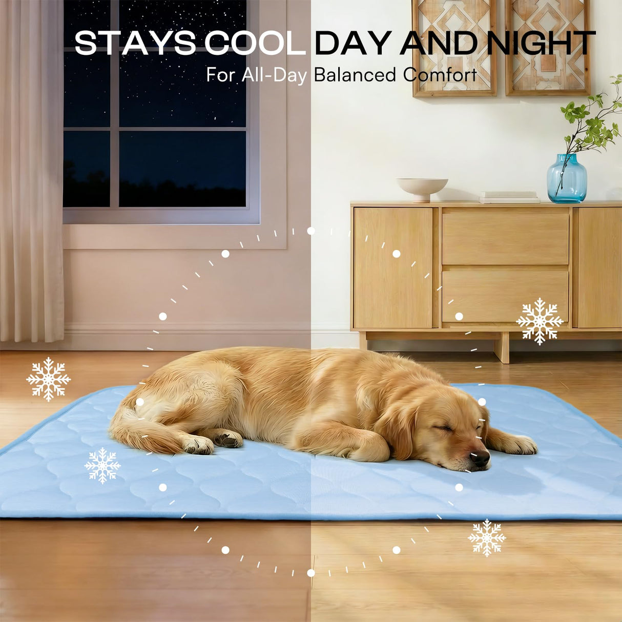Luciphia Waterproof Cooling Blanket for Dogs Couch Cover Q-MAX>0.5, Leakproof Pet Mat Non-Slip for Cat Puppy Crate Bed Protector Outdoor Throw (Light Blue, 30x40 inches)