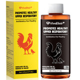 Respiratory Aid for Poultry - Chicken Supplement - Drinking Water Additive - Supports Respiratory Health in Roosters - Suitable for All Birds - 6 oz Dropper - Made in USA