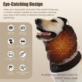 Harbyel Dog Calming Hoodie - Windproof Rainproof Noise Reducing Ear Hat for Thunderstorms & Bath