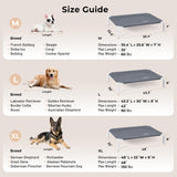 ZOMISIA Elevated Dog Cot Bed Tool-Free Assembly - Outdoor Raised Dog Cooling Bed Frame for Large Pets, Summer Pet Hammock Off Ground with Non-Slip Feet & Waterproof Teslin Mesh, 43x30 Inch
