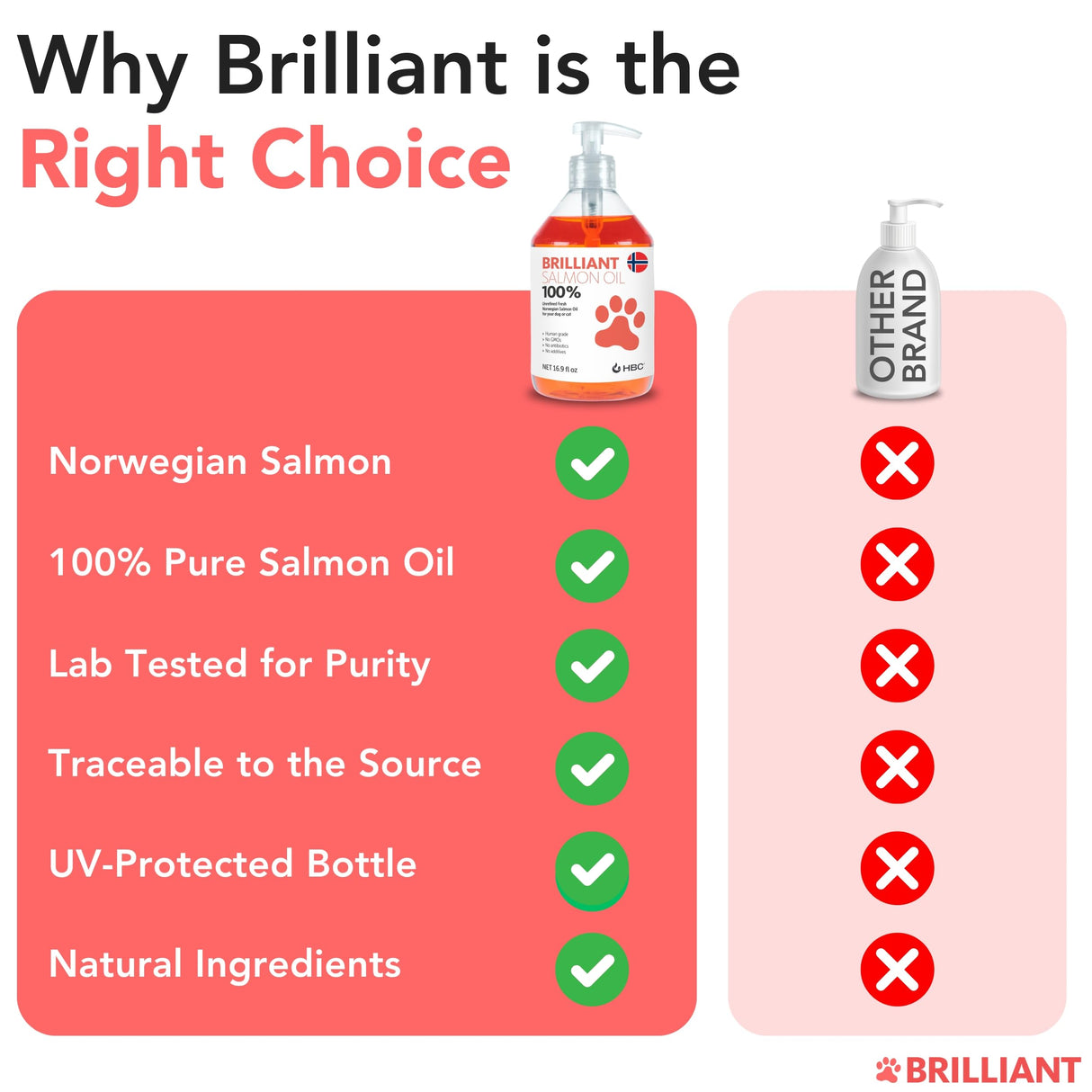 Salmon Oil for Dogs - Healthy Skin & Coat, Natural Norwegian Omega 3 Fish Oil Food Supplement, EPA & DHA Fatty Acids, Ideal for Shedding, Allergy, Itching, Dry Skin, Joint & Bone Health - (2 x 16.9oz)