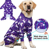 Dog Recovery Surgical Suit Male Female After Spayed, Dog Pajamas for Large Sized Breed, Dog Onesies, Unicorn, XXXL