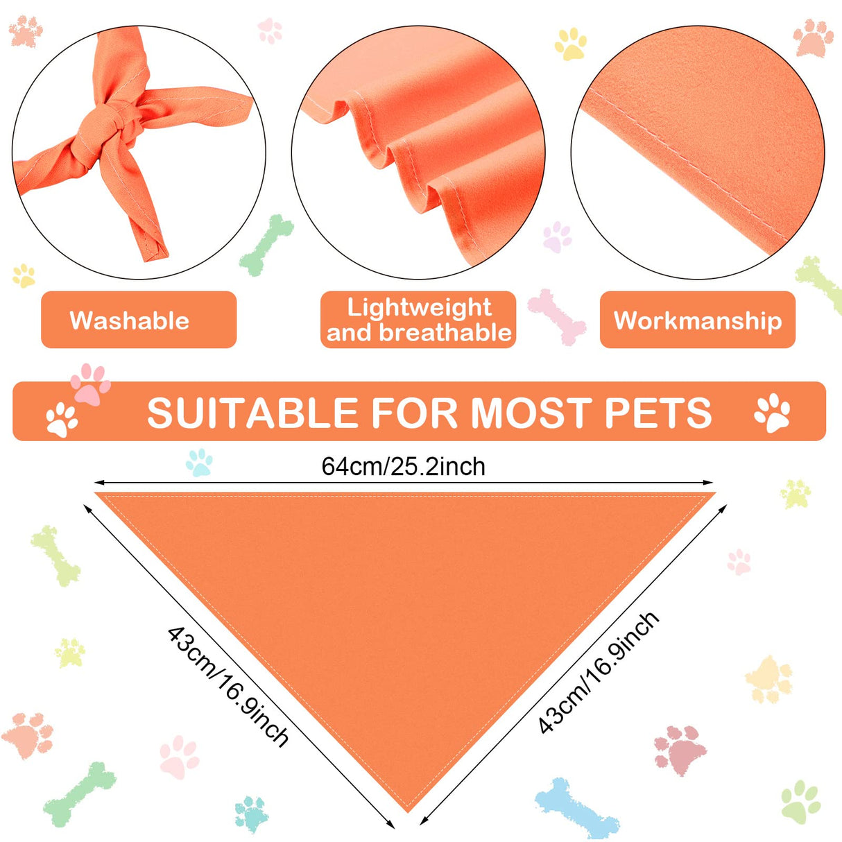 Saintrygo 30 Pcs Dog Bandanas Bulk Sublimation Plain Bandanas Bulk for Christmas Birthday Doggy Heat Transfer Triangle Scarf Washable Adjustable for Small Medium Large Pets Dogs(L)