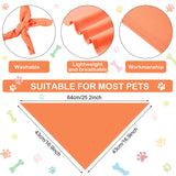 Saintrygo 30 Pcs Dog Bandanas Bulk Sublimation Plain Bandanas Bulk for Christmas Birthday Doggy Heat Transfer Triangle Scarf Washable Adjustable for Small Medium Large Pets Dogs(L)
