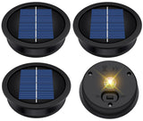 4 Pack Solar Light Replacement Top, Replacement Solar Light Parts for Lantern (Top 3.23 Inch, Bottom 2.83 Inch), Waterproof LED Replacement for Outdoor Garden, Pathway, Yard Lights & Decor