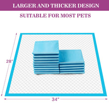 Load image into Gallery viewer, IMMCUTE Dog Pee Pads Extra Large 28"x34", X-Large Training Puppy Pee Pads Super Absorbent &amp; Leak-Proof, XL Disposable Pet Piddle Pad and Potty Pads for Dogs, Puppies, Doggie (XLarge:28"*34"-40 Ct)
