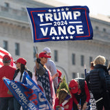 Trump Vance 2024 Flags 3x5 Blue, Trump 2024 Flag 2024 Vance Save American Back Flag For Outdoor Lawn Decor Banner Sign (DH1)