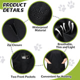 Bonuci 4 Pack Pet Grooming Work Clothes with Zipper, 3XL Size, Anti Static Splash Proof Barber Smock for Pet Dog Grooming, Hairdressers, Cosmetologists