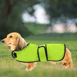 Dachshund Raincoat Corgi Raincoat Dogs Waterproof fit for Dachshunds Weiner Long Back Breeds with Reflective Stripe Great Coverage in Autumn Winter Light Green S