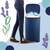 happimess HPM3101C-WHITE 13.2-Gallon Lavender Scented Drawstring Trash Can Liner, White (60-Count, 3-Packs of 20 Liners)