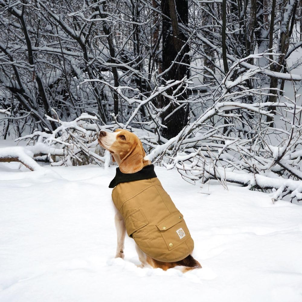 Best Furry Friends Duck Canvas Coat for Dogs, Khaki, Medium
