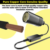 USB to Cigarette Lighter Adapter, 10W USB Male to 12V Cigarette Lighter Socket Cable, for Dash Cam, Radar Detector, Car Fan, Electronic GPS, Led Light