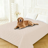 CYCMACO Waterproof Dog Blanket, Non-Slip Soft Pet Bed Cover, Couch Cover for Dogs Washable, Protects Sofa, Furniture, Crate, Car, Tear Resistant Leakproof Pet Blanket (30x53 Inch, Beige)