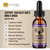 MycoDog Clarity - Cognitive Support Supplement for Dogs - Brain Health, & Senior Dog Wellness - Memory & Focus with Functional Mushrooms & Adaptogens